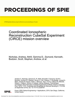 Proceedings of Spie