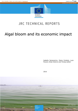 Algal Bloom and Its Economic Impact