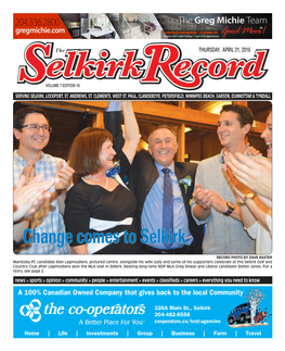 LE Selkirk Record 042116 PG 1 and 2.Indd