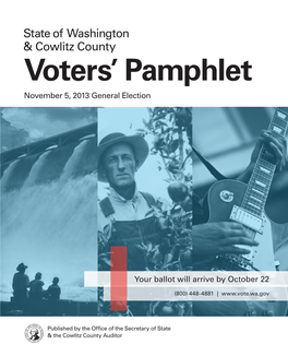 Voters' Pamphlet PERMIT NO