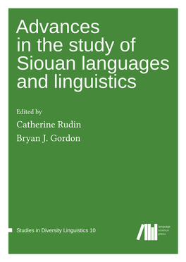 Advances in the Study of Siouan Languages and Linguistics