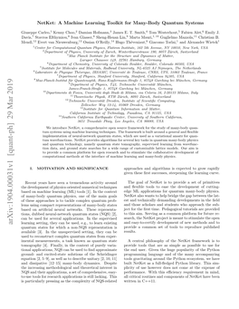 Arxiv:1904.00031V1 [Quant-Ph] 29 Mar 2019