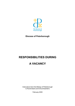 Responsibilities During a Vacancy