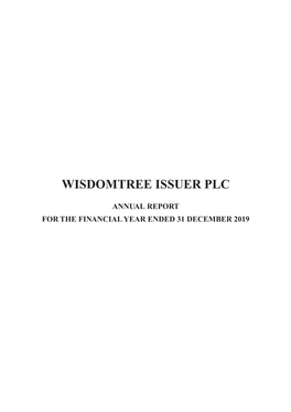 Wisdomtree Issuer Plc