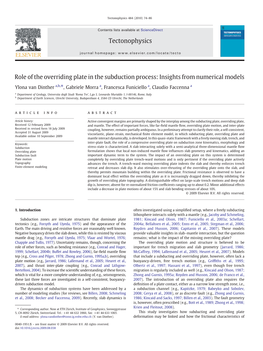 Role of the Overriding Plate in the Subduction Process: Insights from Numerical Models