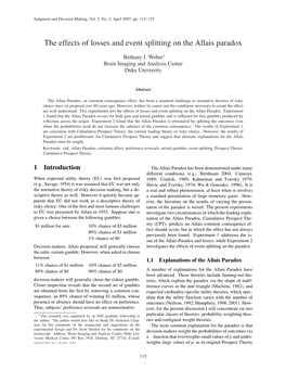 The Effects of Losses and Event Splitting on the Allais Paradox