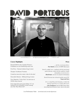 David Porteous Press