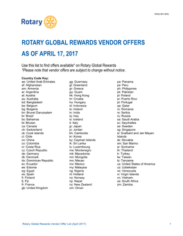 Rotary Global Rewards Vendor List Apr2017 EN