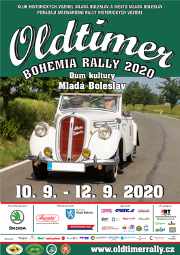 Noviny Oldtimer Bohemia Rally 2020