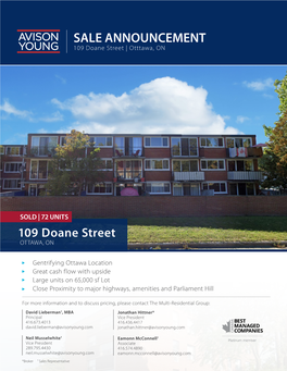 109 Doane Street | Otttawa, ON