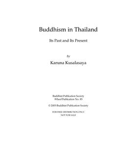 Buddhism in Thailand