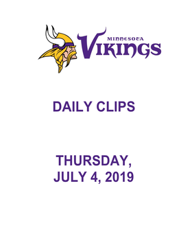 Daily Clips Thursday, July 4, 2019