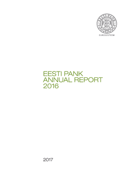 Eesti Pank Annual Report 2016