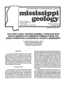 MISSISSIPPI GEOLOGY 2 Rgure 1