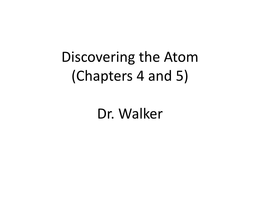 Historical Perspectives on Atomic Structure