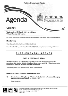 Supplemental Agenda PDF 2 MB