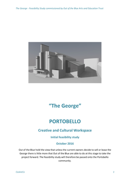 The George - Feasibility Study Commissioned by out of the Blue Arts and Education Trust