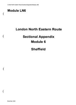 Module LN6 Sectional Appendix