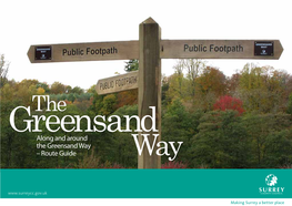 Along and Around the Greensand Way – Route Guide Way