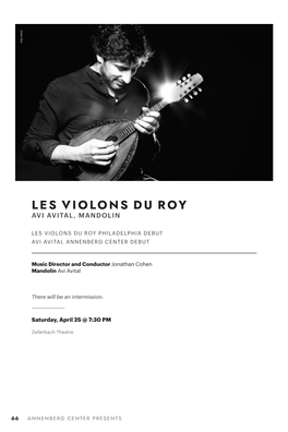 Les Violons Du Roy Avi Avital, Mandolin
