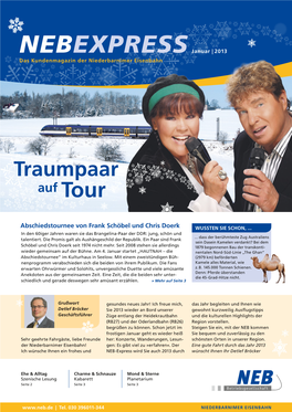 NEBEXPRESS Januar | 2013 Das Kundenmagazin Der Niederbarnimer Eisenbahn