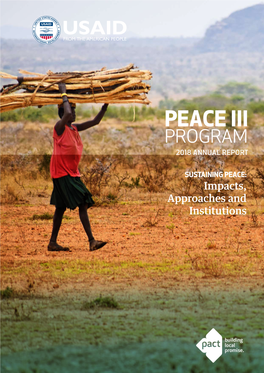 Peace Iii Program 2018 Annual Report