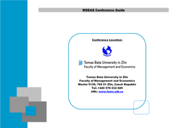 WSEAS Conference Guide