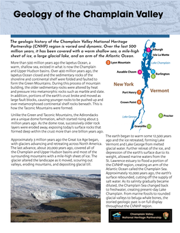 Guide to the Geology of the Champlain Valley