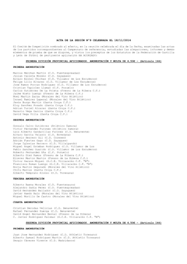 Acta De La Sesión Nº9 Celebrada El 18/11/2014