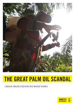 The Great Palm Oil Scandal
