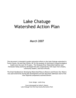 2007 Lake Chatuge Watershed Action Plan