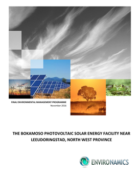 The Bokamoso Photovoltaic Solar Energy Facility Near Leeudoringstad, North West Province