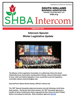 Winter Legislative Update
