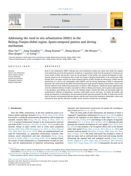 In the Beijing–Tianjin–Hebei Region Spatio-Temporal Pattern and Driving