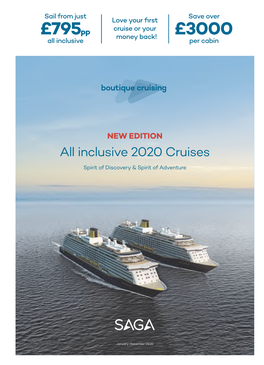 New Edition All Inclusive 2020 Cruises