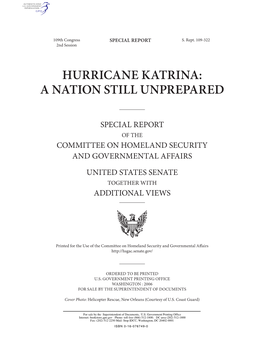 Hurricane Katrina: a Nation Still Unprepared
