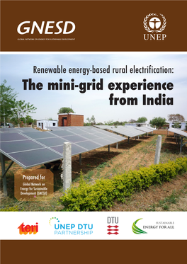 The Mini-Grid Experience from India