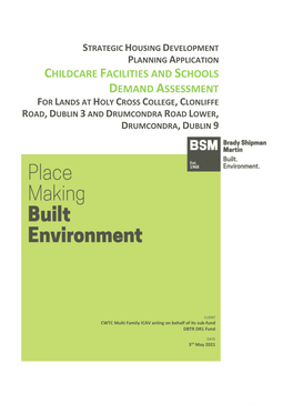 Childcare Facilities and Schools Demand Assessment