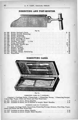 Dissecting and Post-Mortem