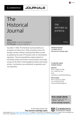 The Historical Journal