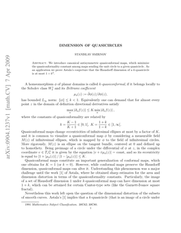 Dimension of Quasicircles 3