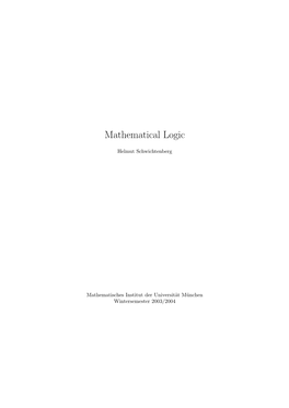 Mathematical Logic