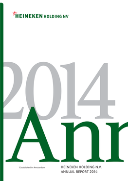 Annheineken HOLDING N.V. ANNUAL REPORT 2014