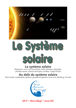 Le Système Solaire Au Delà Du Système Solaire