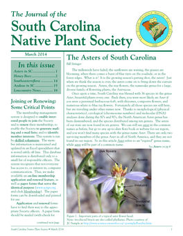 SCNPS Journal Spring 2014
