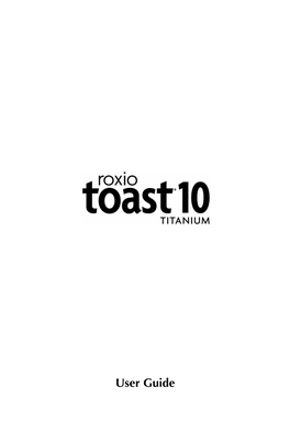 Toast 10 User Guide Ii