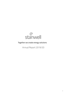 Stanwell Annual Report 2019/20 | Our Performance About Stanwell