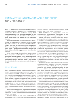 Fundamental Information About the Group the Merck Group