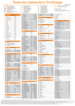 Toutes Les Chaînes De La TV D'orange