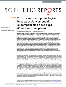 Toxicity and Neurophysiological Impacts of Plant Essential